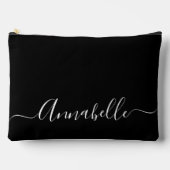 Modern Script naam girly zwart Etui (Voorkant)