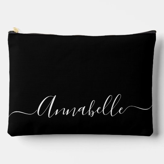 Modern Script naam girly zwart Etui (Voorkant)