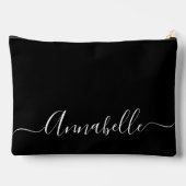 Modern Script naam girly zwart Etui (Achterkant)