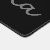 Modern Script Naam Zwart Bureaumat (Hoek)