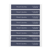 Modern Script Navy Blue Wedding (Vel)