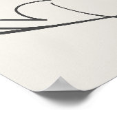 Modern Script Neutraal Baptisme Welkom Poster (Hoek)