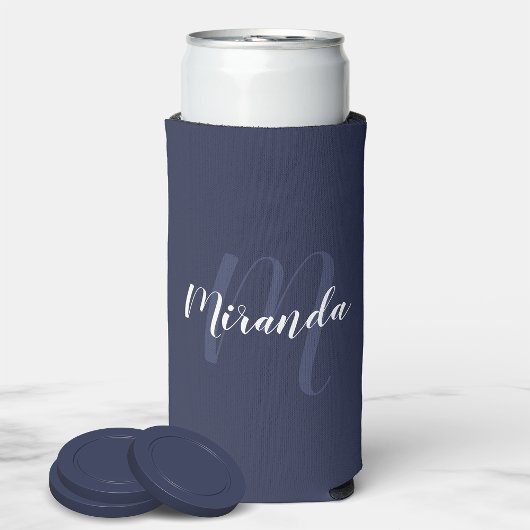 Modern Script Persoonlijk Monogram en Naam Seltz