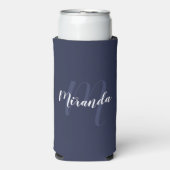 Modern Script Persoonlijk Monogram en Naam Seltz (Seltzer Voorkant)