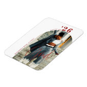 Modern Script Photo 2024 Minimalistisch Afstuderen Magneet (Linkerzijde)