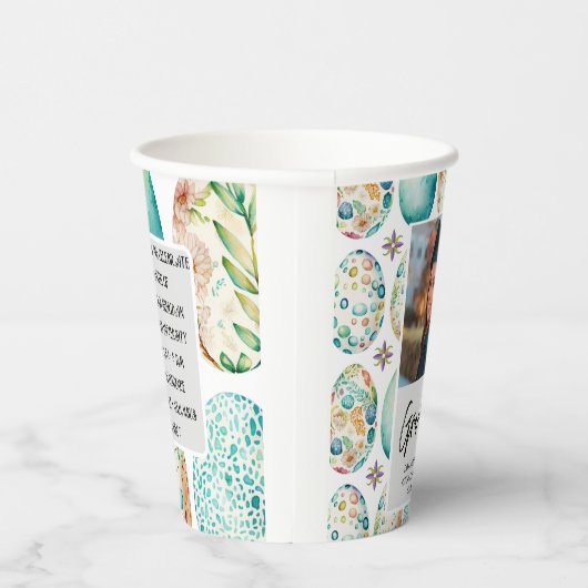 Modern Script Photo Afstuderen Papieren Bekers (Rechts)