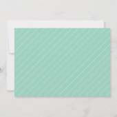 Modern Script Photo Mint Green Graduation Party Kaart (Achterkant)