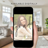 Modern Script Photo Overlay 2025-Afstuderen Aankondiging