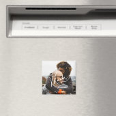 Modern Script Photo Weddenschap Bedankt Magneet (Insitu (Vaatwasser))