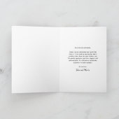 Modern Script Photo Wedding Bedankkaart (Binnen)