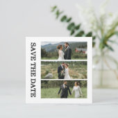 Modern Script Photo Wedding Save The Date (Staand voorkant)