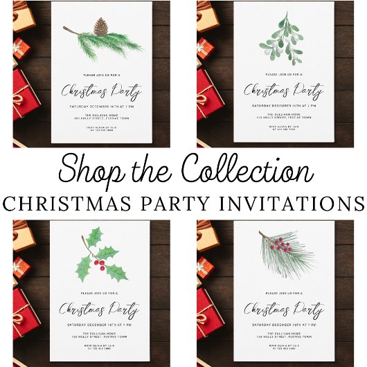 Modern Script Pine Cone Kerstfeest Kaart