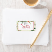 Modern script Prettig feest holle logo Etiket (Insitu)