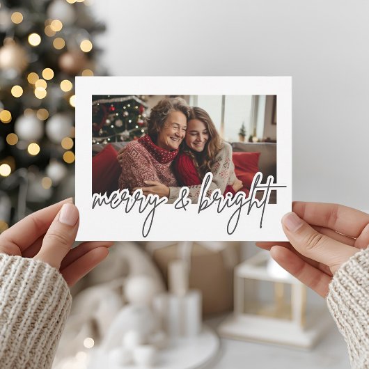Modern Script Prettig & Leuke Foto  Briefkaart