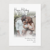 Modern script Prettige feestdagen Verticaal getand (Voorkant)