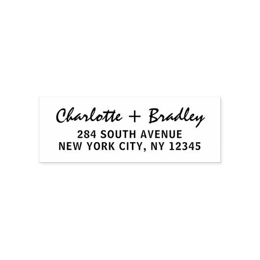 Modern Script Professioneel Persoonlijk Retouradre Zelfinktende Stempel (Design)