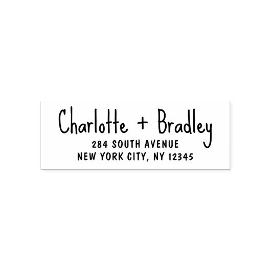 Modern Script Professioneel Persoonlijk Retouradre Zelfinktende Stempel (Design)