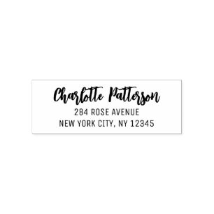 Modern Script Professioneel Persoonlijk Retouradre Zelfinktende Stempel
