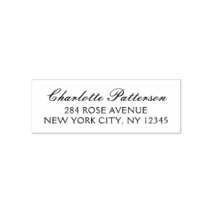 Modern Script Professioneel Persoonlijk Retouradre Zelfinktende Stempel