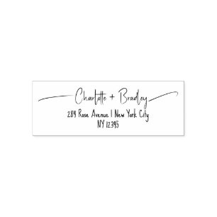 Modern Script Professioneel Persoonlijk Retouradre Zelfinktende Stempel