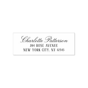 Modern Script Professioneel Persoonlijk Retouradre Zelfinktende Stempel