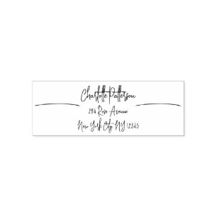 Modern Script Professioneel Persoonlijk Retouradre Zelfinktende Stempel