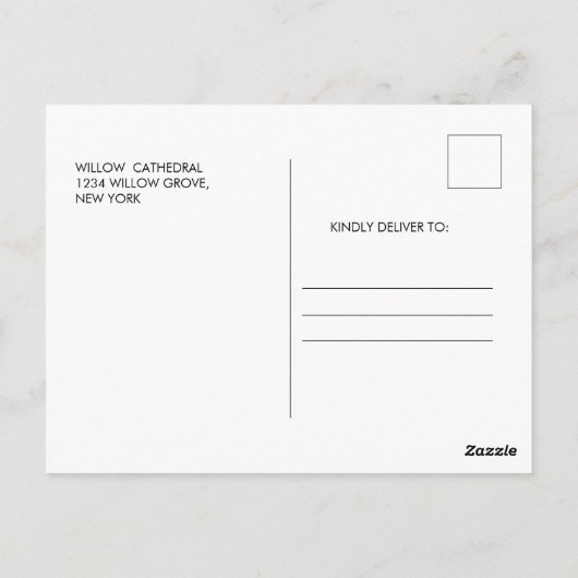 Modern Script Religieuze foto doop Dank u Briefkaart (Achterkant)