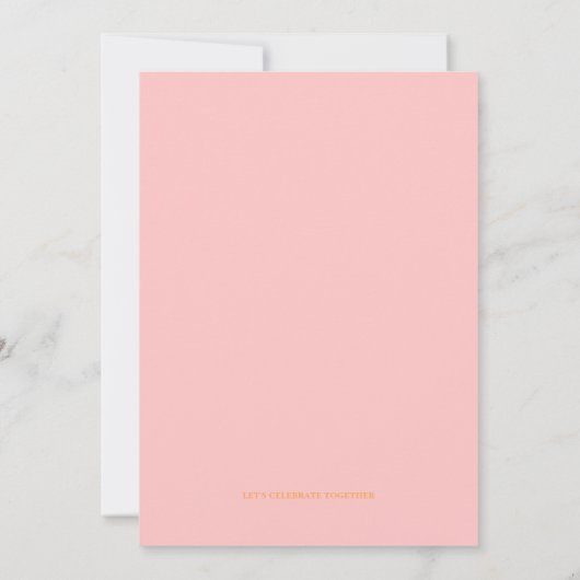 Modern Script Roze 30ste verjaardagsfeest Kaart (Achterkant)