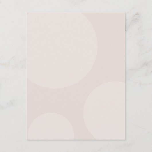 Modern Script Roze Baby shower Details Informatiekaartje (Achterkant)