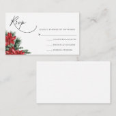 Modern Script RSVP Card Informatiekaartje (Voorkant / Achterkant)