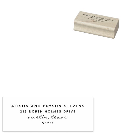 Modern script sans serif retouradres stempel (Gestempeld)