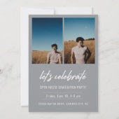 Modern Script Senior Class Photo Afstuderen (Achterkant)