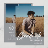 Modern Script Senior Class Photo Afstuderen (Voorkant / Achterkant)