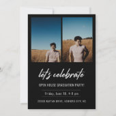 Modern Script Senior Class Photo Afstuderen (Achterkant)