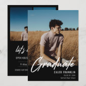 Modern Script Senior Class Photo Afstuderen (Voorkant / Achterkant)