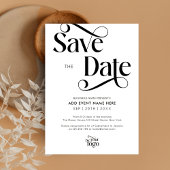 Modern Script Simple Business Event Sla de datum o Kaart