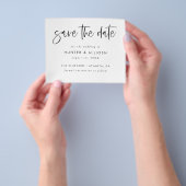 Modern script slaat de datum op | Begroting Flyer (Hand)
