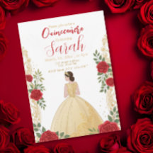 Modern Script Stijlvolle Chic Gold Floral Verjaard