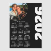 Modern Script Stylish 2026 Calendar Photo Magnet (Devant)