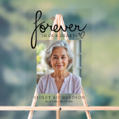 Modern Script Sympathy Photo Memorial (Neutre)