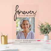 Modern Script Sympathy Photo Memorial (Mariage)