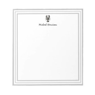 Modern Script Trendy  kreeft gepersonaliseerd Notitieblok