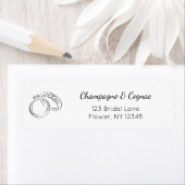 Modern Script Trouwfeest Retouradres Label (Insitu)