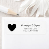 Modern Script Trouwfeest Retouradres Label (Insitu)