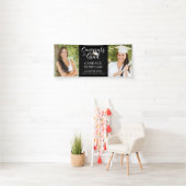 Modern Script Typografie CONGRATS AFSTUDEERDER Fot Spandoek (Insitu)