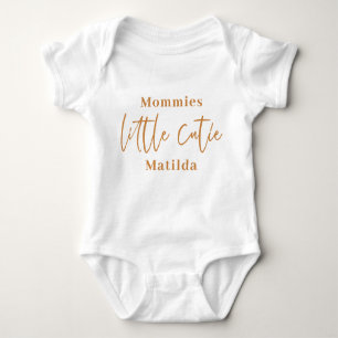 Modern script typografie kleine cutie baby baby bo romper
