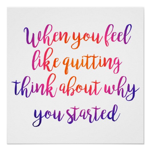 modern script typografie motivatie cool poster perfect poster (Voorkant)