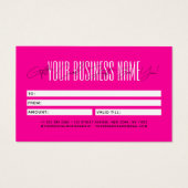 Modern script typography business gift card  (Dos)