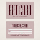 Modern script typography business gift card  visitekaartje (Voorkant /achterkant)