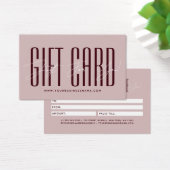 Modern script typography business gift card  visitekaartje (Bureau)
